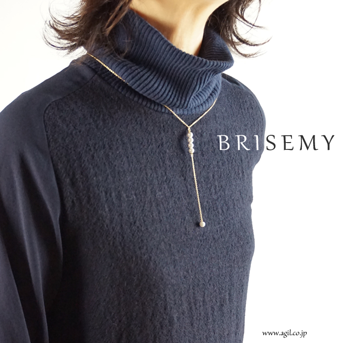 BRISEMY (ブライズミー) パールY字ネックレス ゴールド レディース