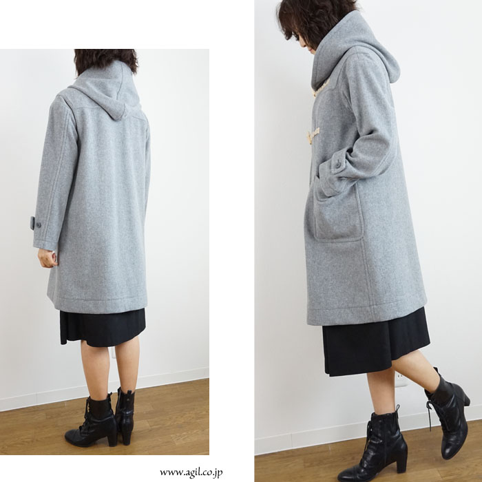 NICO,nicholson & nicholson (ニコ,ニコルソンアンドニコルソン) ダッフルコート ハーフ丈 レディース