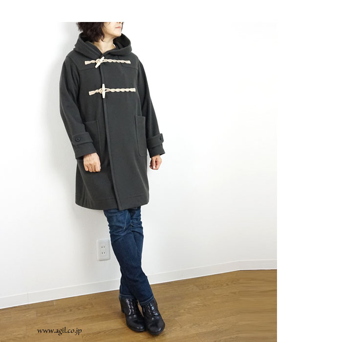 NICO,nicholson & nicholson (ニコ,ニコルソンアンドニコルソン) ダッフルコート ハーフ丈 レディース