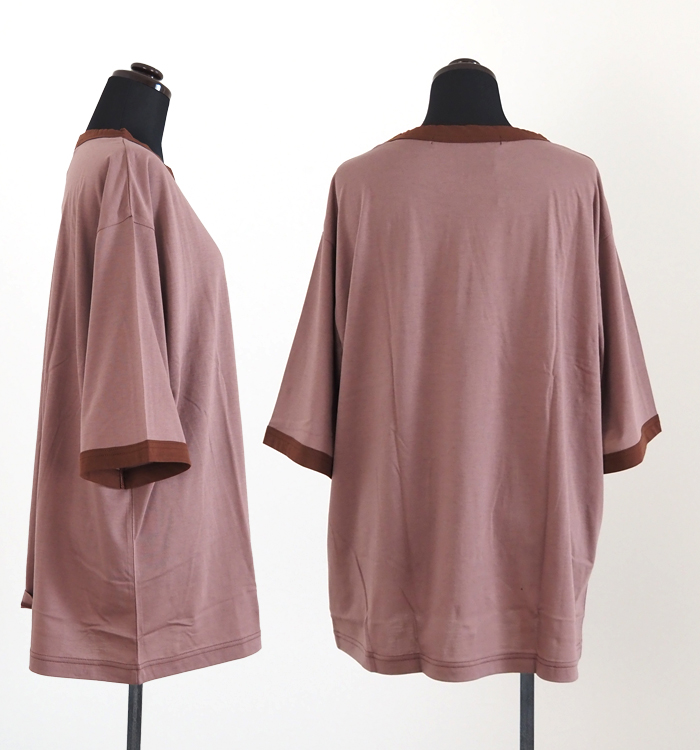 Squady スカディ Albiniコットン ラウンドネックプルオーバー