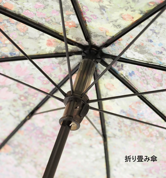 SUR MER シュールメール 日傘 長傘 折り畳み傘 晴雨兼用 花柄 日本製 レディース