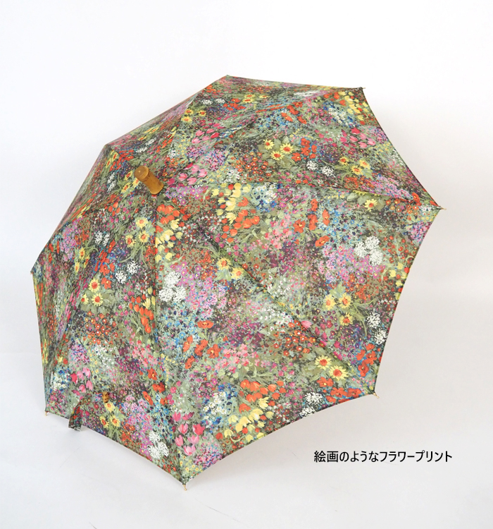 SUR MER シュールメール 日傘 長傘 折り畳み傘 晴雨兼用 花柄 日本製 レディース