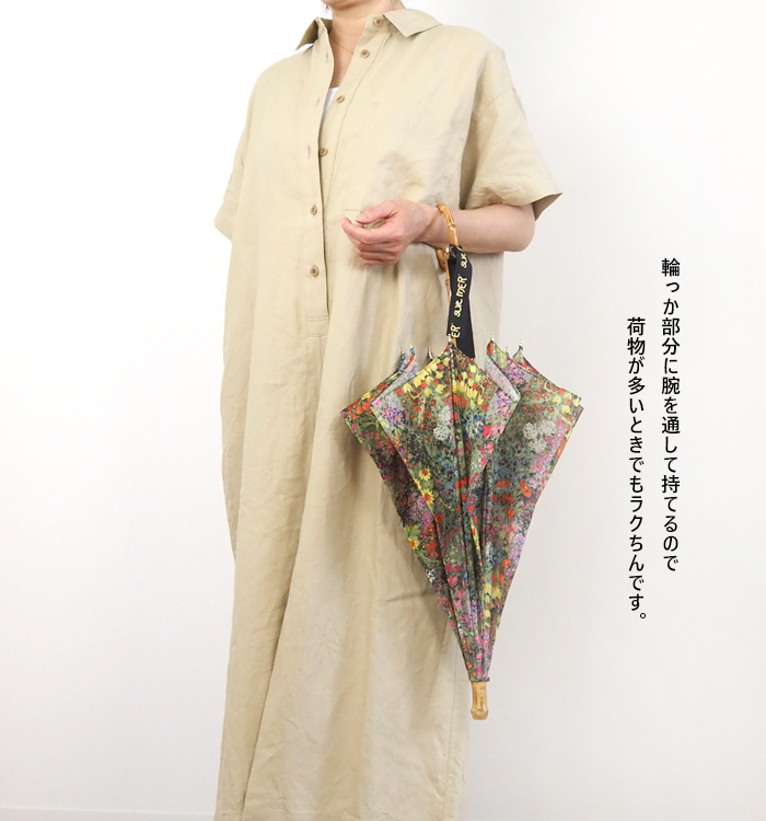 SUR MER シュールメール 日傘 長傘 折り畳み傘 晴雨兼用 花柄 日本製 レディース