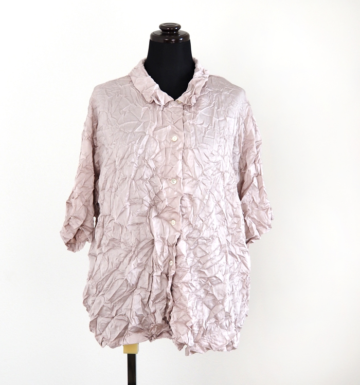 mizuiro ind ミズイロインド ワッシャーハーフスリーブシャツ