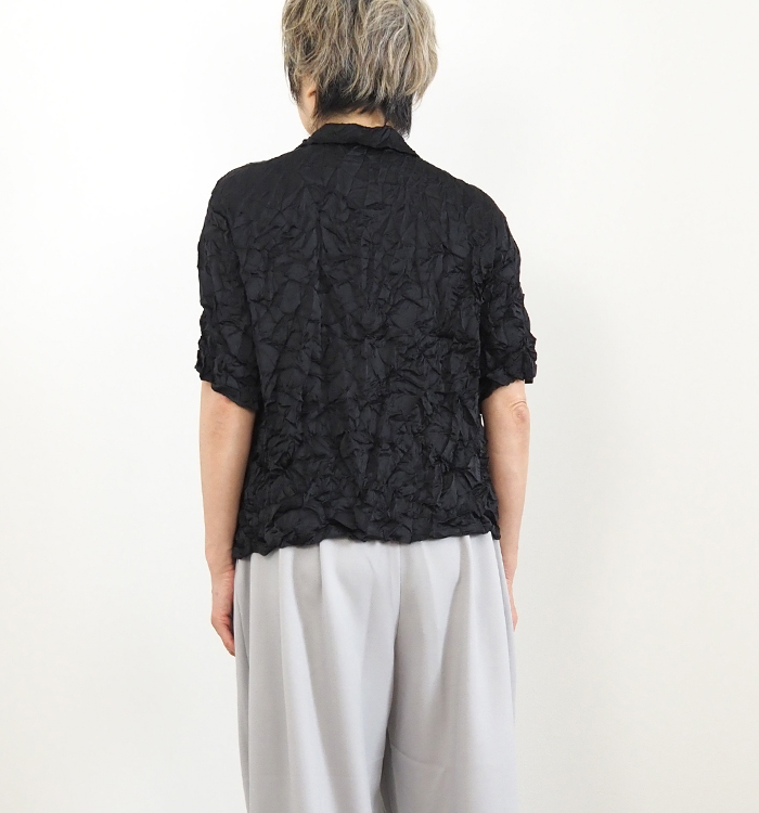 mizuiro ind ミズイロインド ワッシャーハーフスリーブシャツ