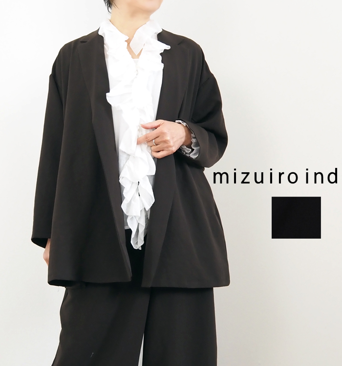 mizuiro ind ミズイロインド ダブルブレストシャツジャケット