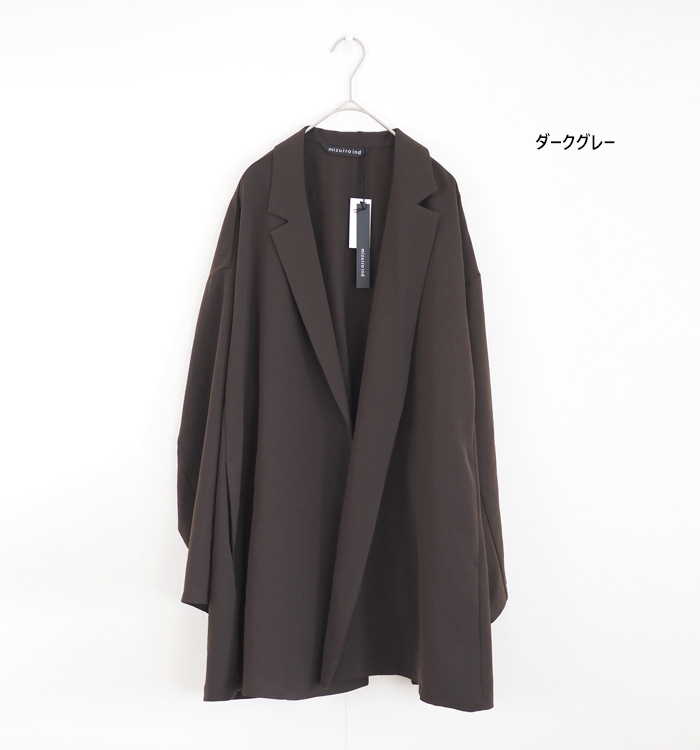 mizuiro ind ミズイロインド テーラードシャツジャケット レディース