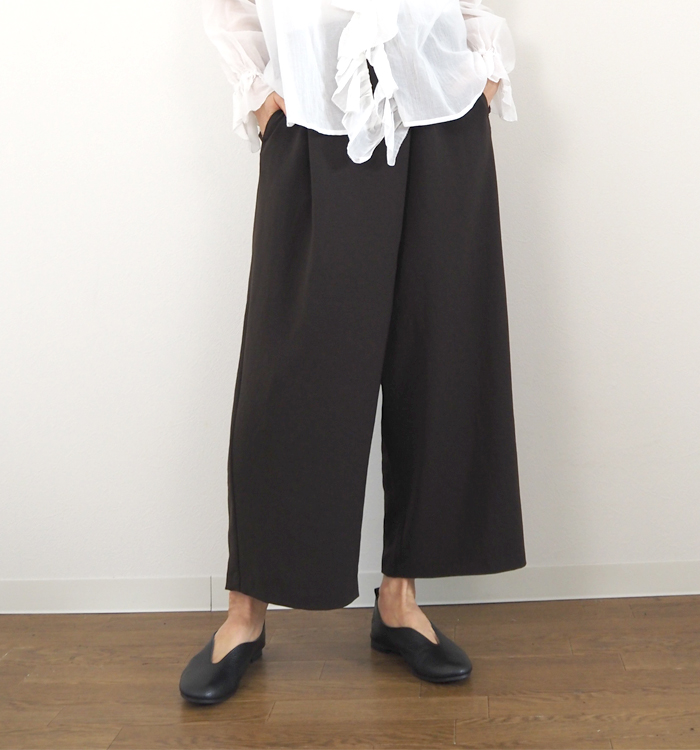 mizuiro ind ミズイロインド ラップライクイージーパンツ レディース