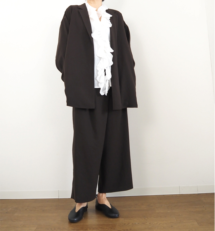 mizuiro ind ミズイロインド ラップライクイージーパンツ レディース