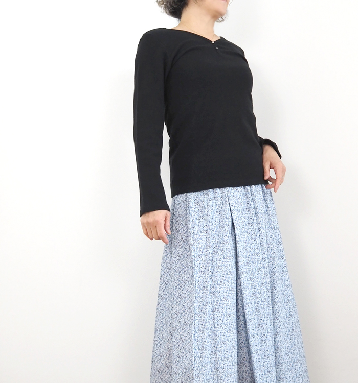 MidiUmi ミディウミ ヘンリーネックプルオーバー レディース