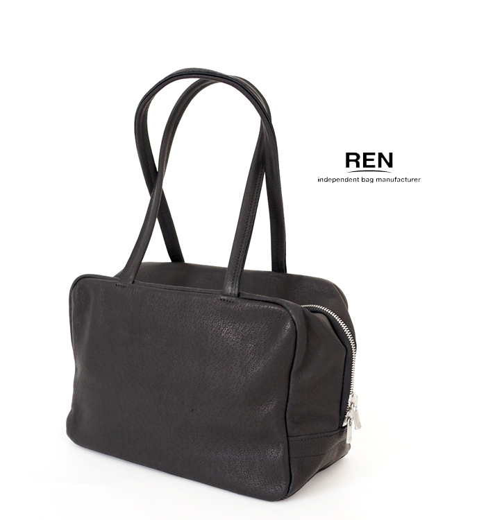 REN レン バッグ スクエアダッフルXS｜HALLIE ハリー ピッグスキン