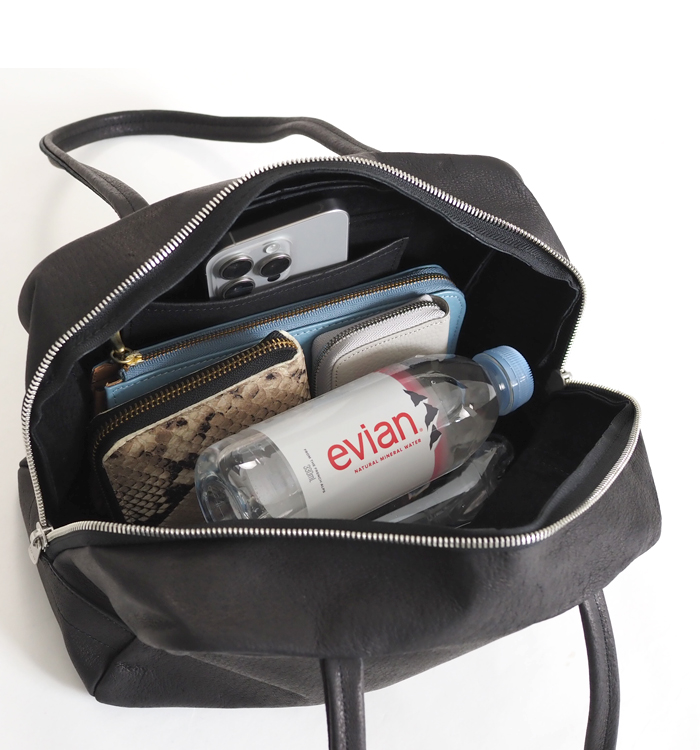 REN レン バッグ スクエアダッフルXS｜HALLIE ハリー ピッグスキン