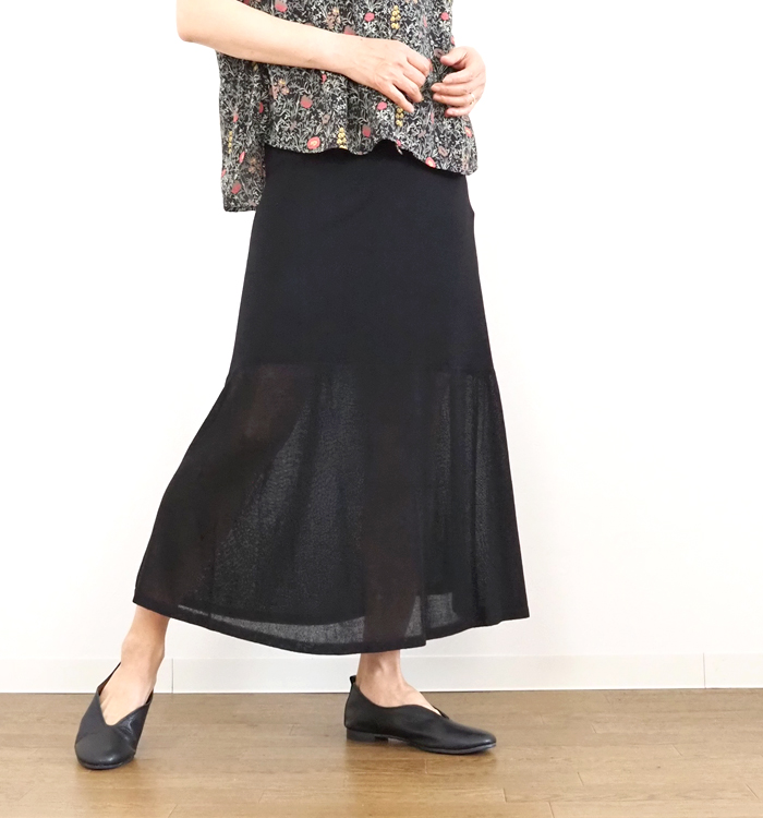 MIDIUMISOLID ミディウミソリッド サマーニット マーメイドスカート レディース