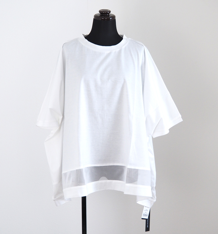 mizuiro ind ミズイロインド メッシュヘムワイドプルオーバー 