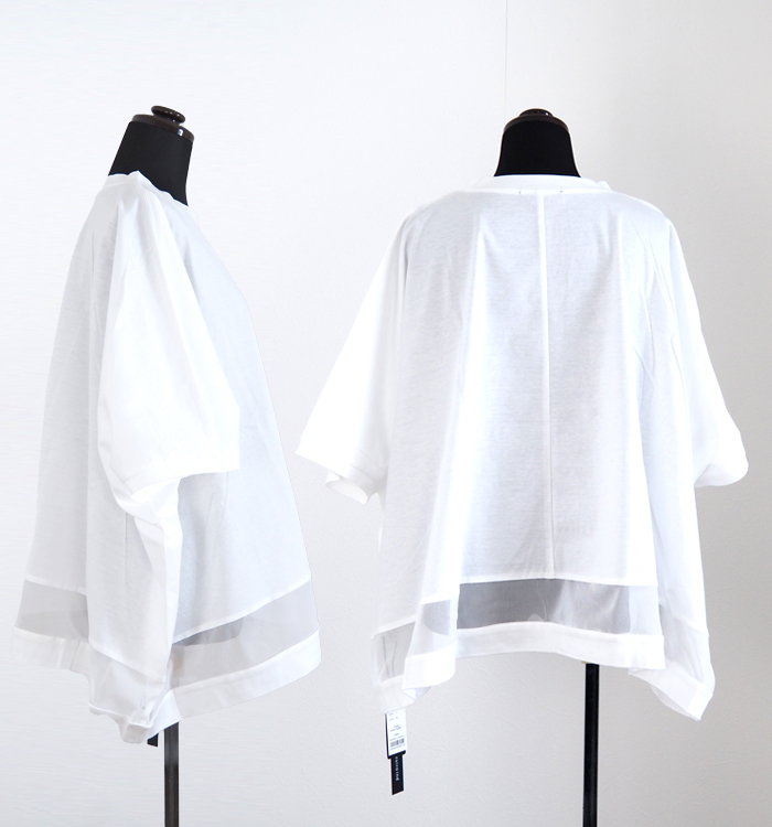 mizuiro ind ミズイロインド メッシュヘムワイドプルオーバー 