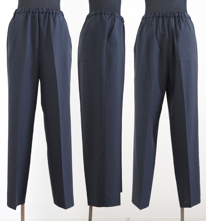 mizuiro ind ミズイロインド ワイドストレートスラックス センタープレス