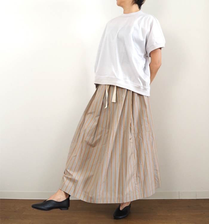 MidiUmi ミディウミ コクーンプルオーバー 半袖Tシャツ