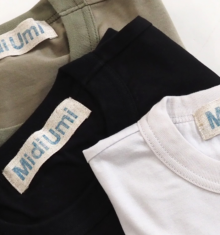 MidiUmi ミディウミ コクーンプルオーバー 半袖Tシャツ