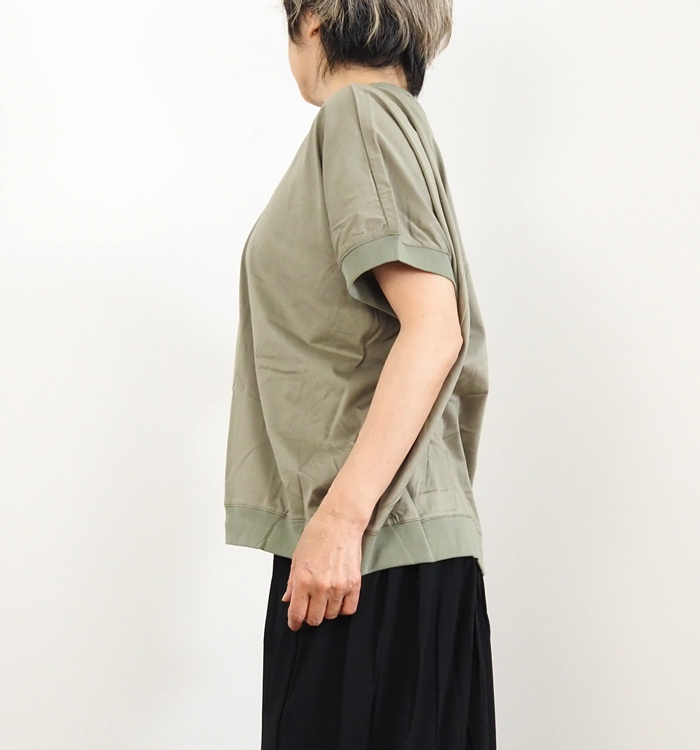 MidiUmi ミディウミ コクーンプルオーバー 半袖Tシャツ