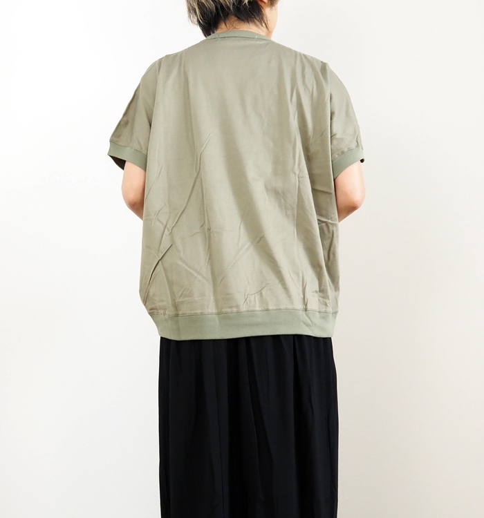 MidiUmi ミディウミ コクーンプルオーバー 半袖Tシャツ