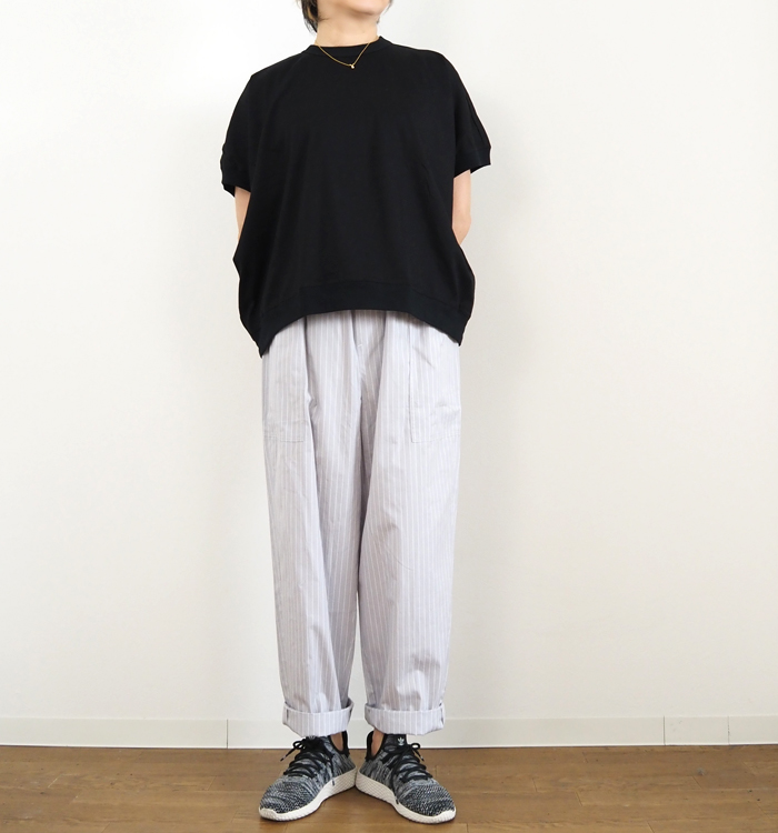 MidiUmi ミディウミ コクーンプルオーバー 半袖Tシャツ