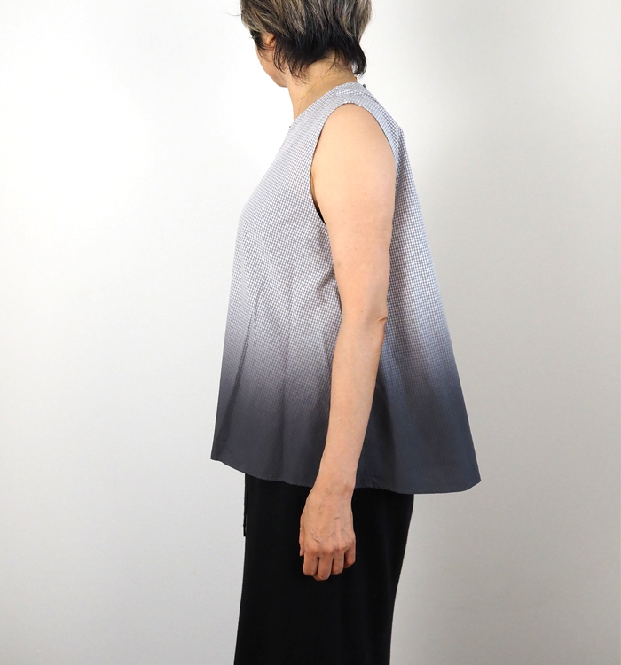 MidiUmi グラデーションダイノースリーブシャツ