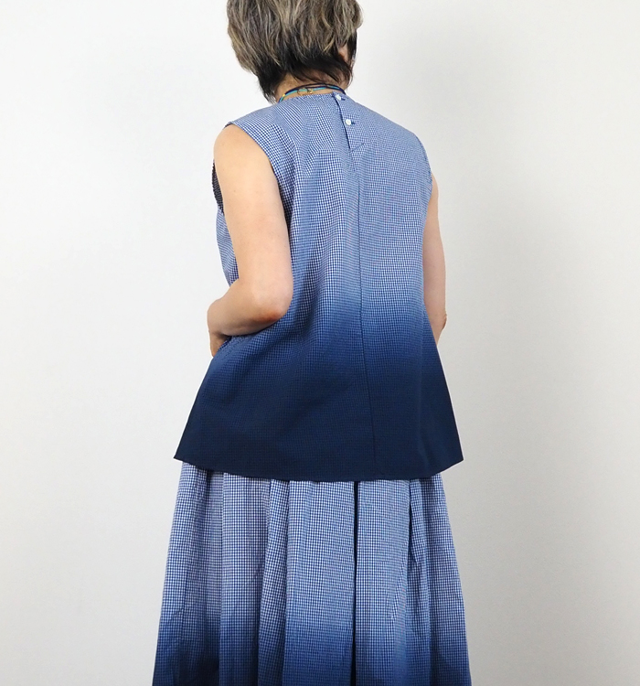 MidiUmi グラデーションダイノースリーブシャツ