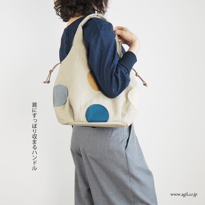 TOMOO DESIGNS (トモオデザインズ) 布トートバッグ 巾着口 マルチカラー レディース