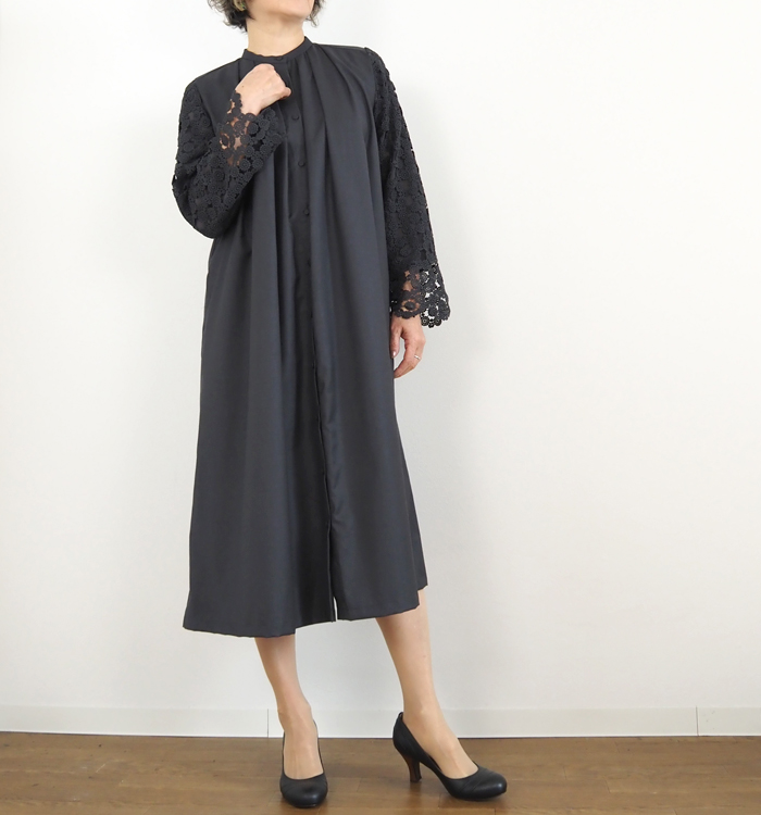 PONT DE CHALONS ポンデシャロン レース袖オケージョンワンピース レディース