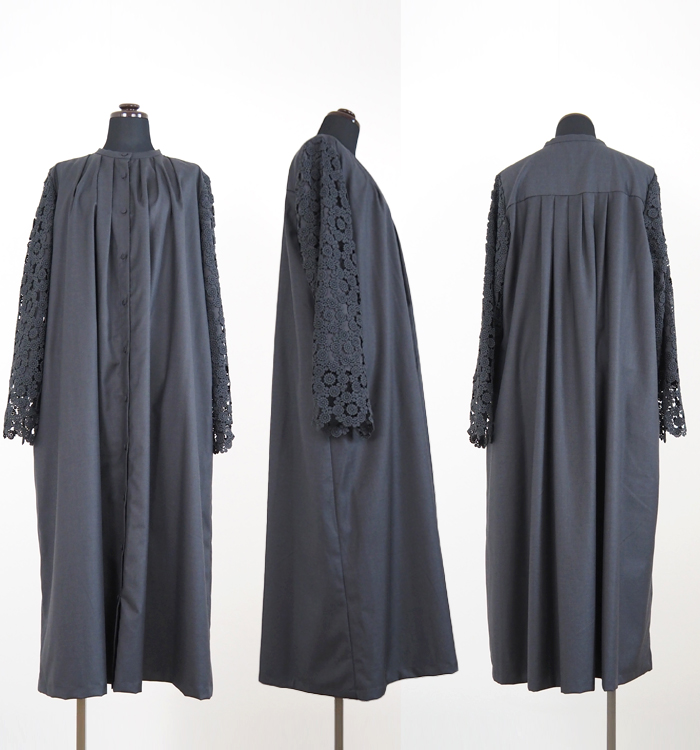 PONT DE CHALONS ポンデシャロン レース袖オケージョンワンピース レディース