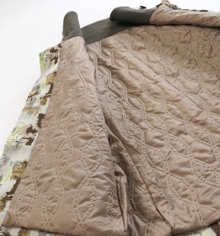 THURIUM スリウム リバーシブル キルティングジャガードブルゾン レディース