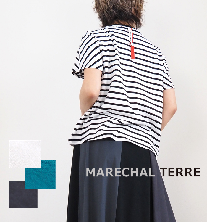 MARECHAL TERRE マルシャルテル クルーネックTシャツ 半袖 レディース