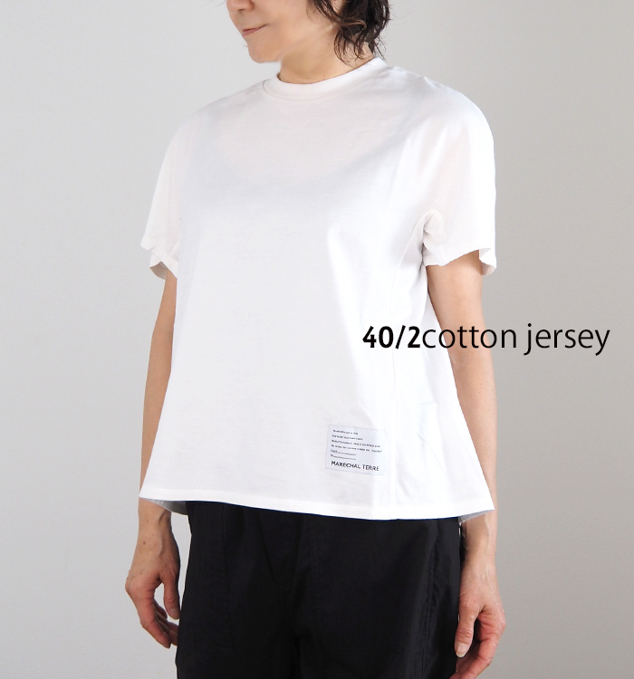 MARECHAL TERRE マルシャルテル クルーネックTシャツ 半袖 レディース