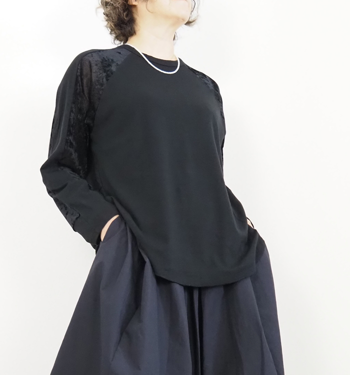 Munich ミューニック プルオーバー メッシュベロアドッキングジャージィ レディース