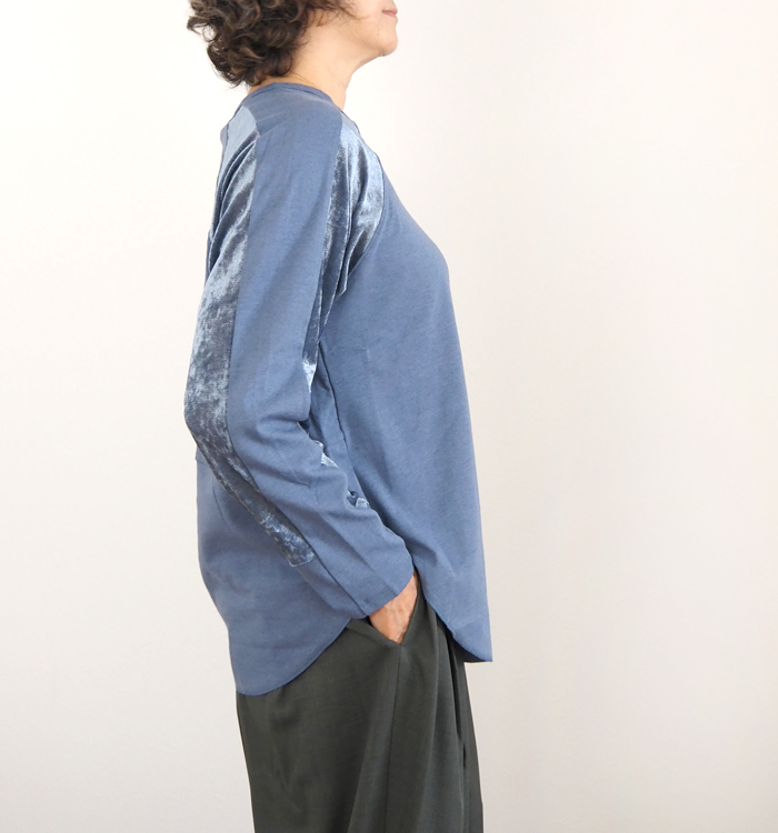 Munich ミューニック プルオーバー メッシュベロアドッキングジャージィ レディース