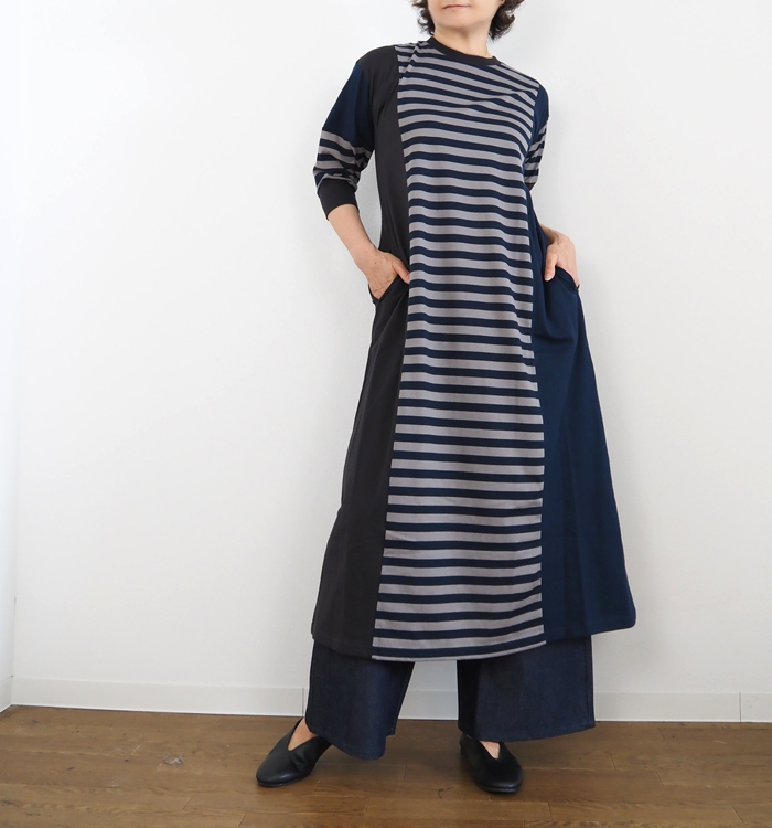 MARECHAL TERRE マルシャルテル ワンピース マルチボーダー