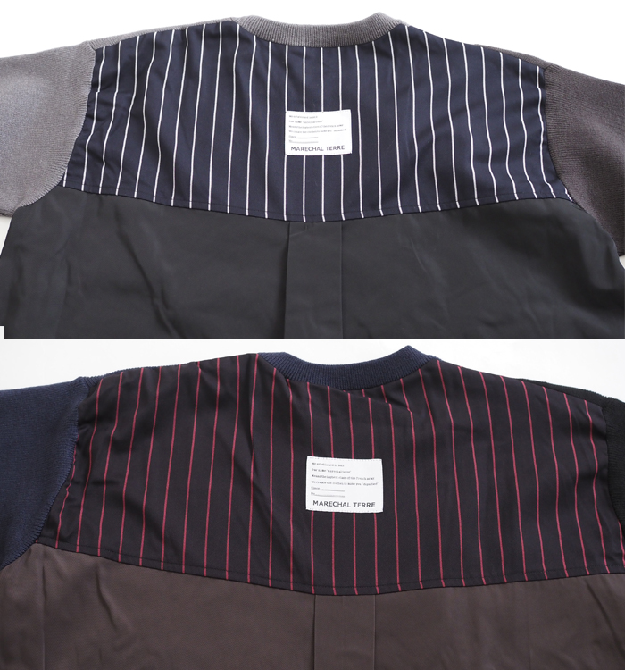 MARECHAL TERRE マルシャルテル 長袖ニット レイヤードデザイン