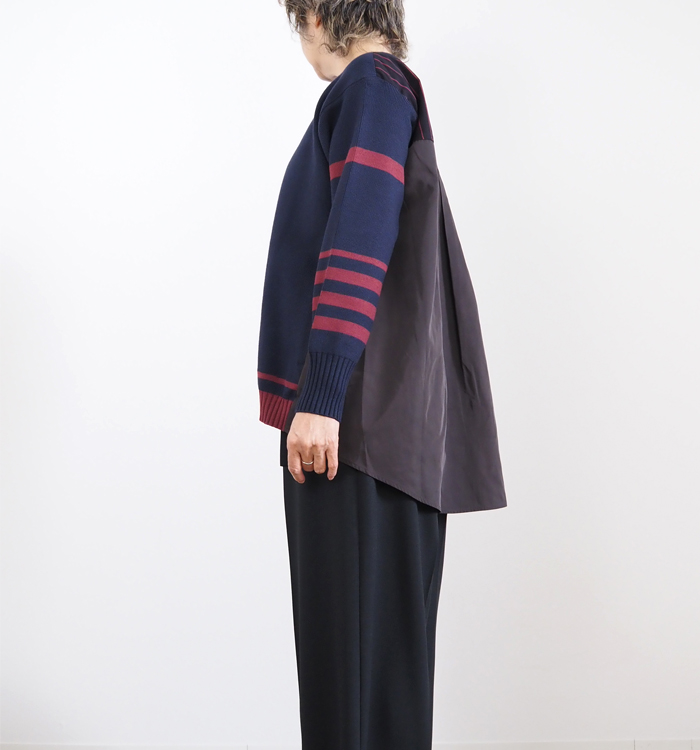 MARECHAL TERRE マルシャルテル 長袖ニット レイヤードデザイン