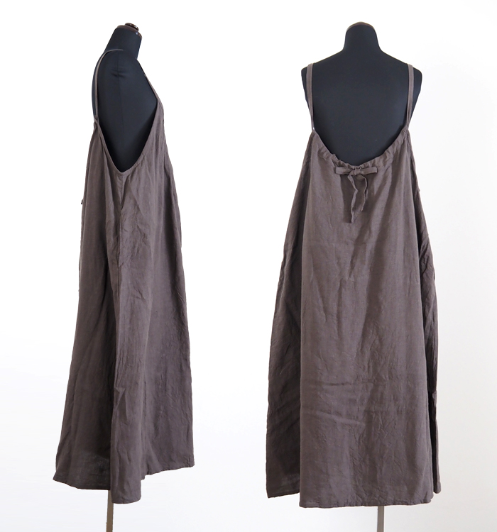 ina イナ フレンチリネン キャミソールワンピース