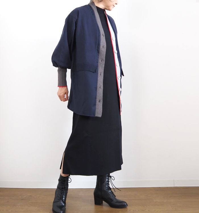 MARECHAL TERRE マルシャルテル ロングカーディガン ニットドッキング