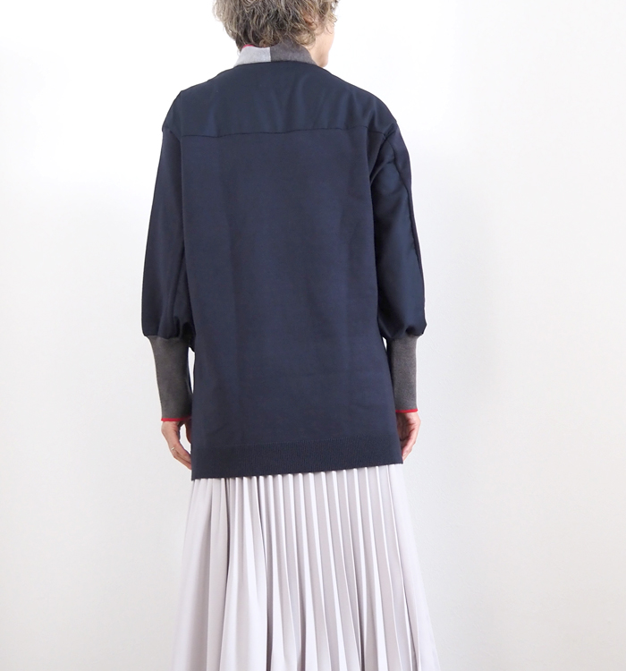 MARECHAL TERRE マルシャルテル ロングカーディガン ニットドッキング