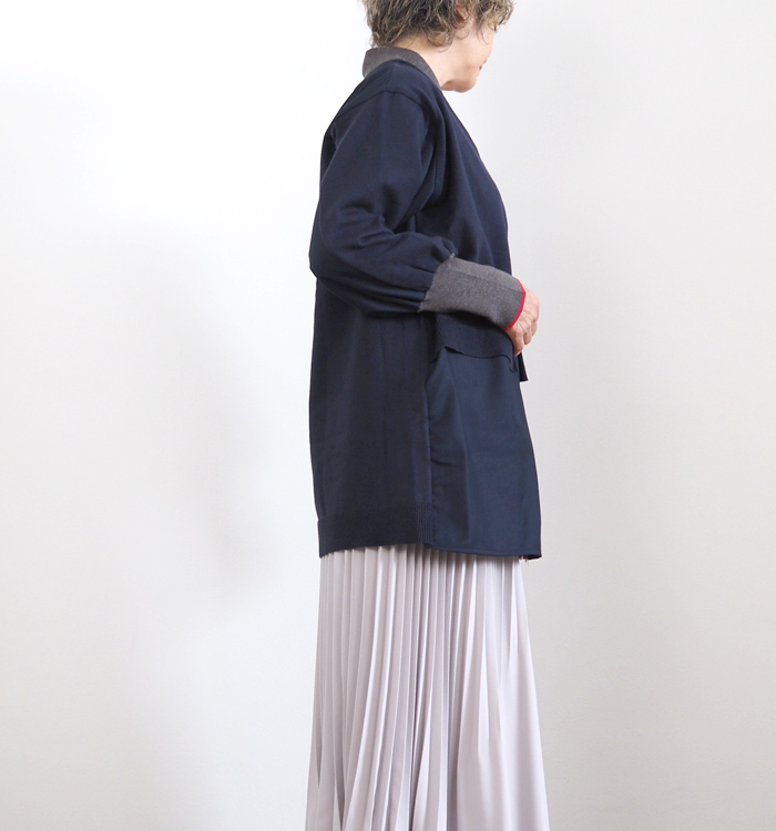 MARECHAL TERRE マルシャルテル ロングカーディガン ニットドッキング