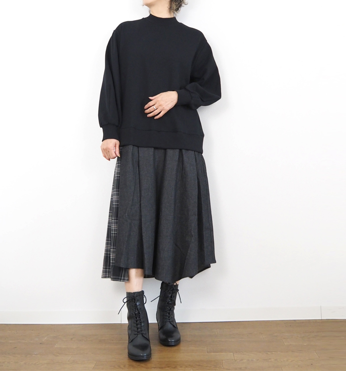 MARECHAL TERRE マルシャルテル 裏毛コンビネーションワンピース