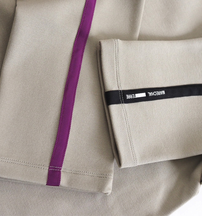 MARECHAL TERRE マルシャルテル ロゴテープ 長袖クルーネックTシャツ