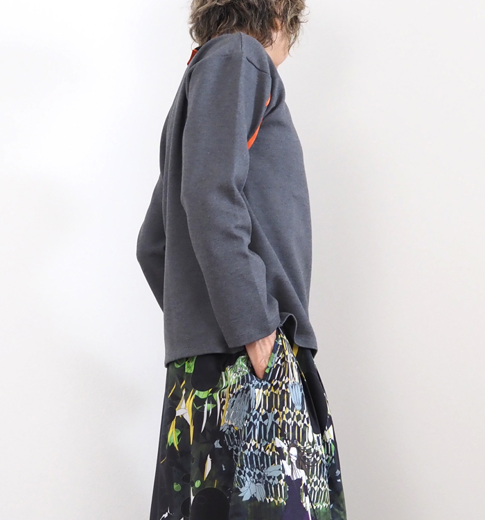 MARECHAL TERRE マルシャルテル ロゴテープ 長袖クルーネックTシャツ