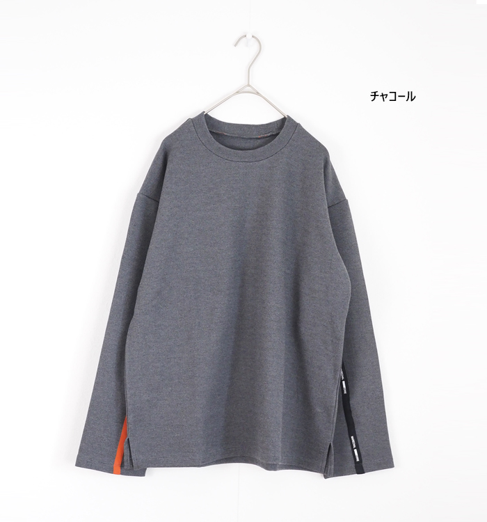 MARECHAL TERRE マルシャルテル ロゴテープ 長袖クルーネックTシャツ