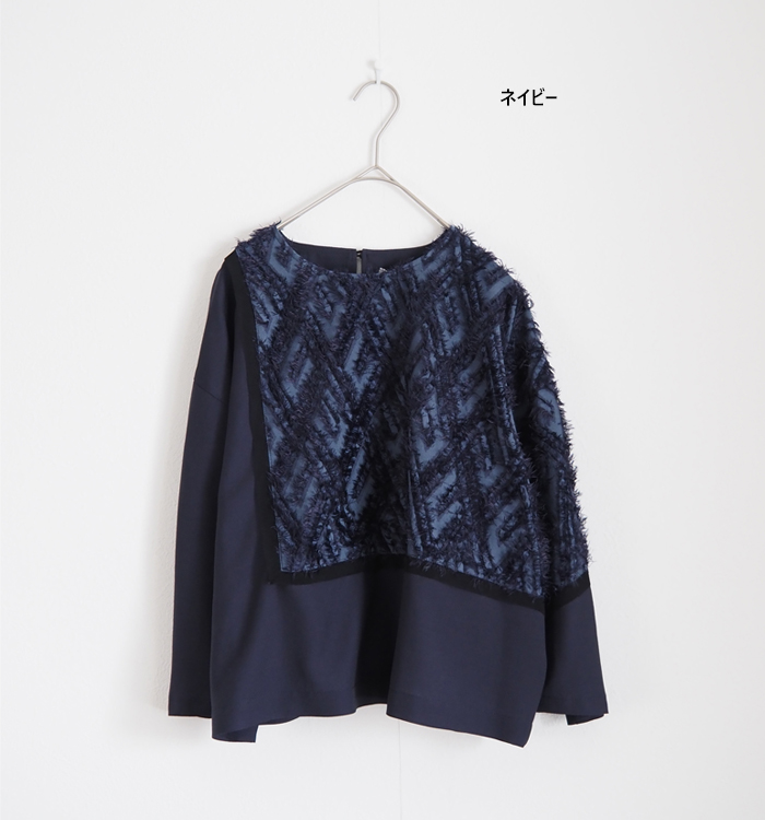 MARECHAL TERRE マルシャルテル フリンジジャガード コンビネーションブラウス