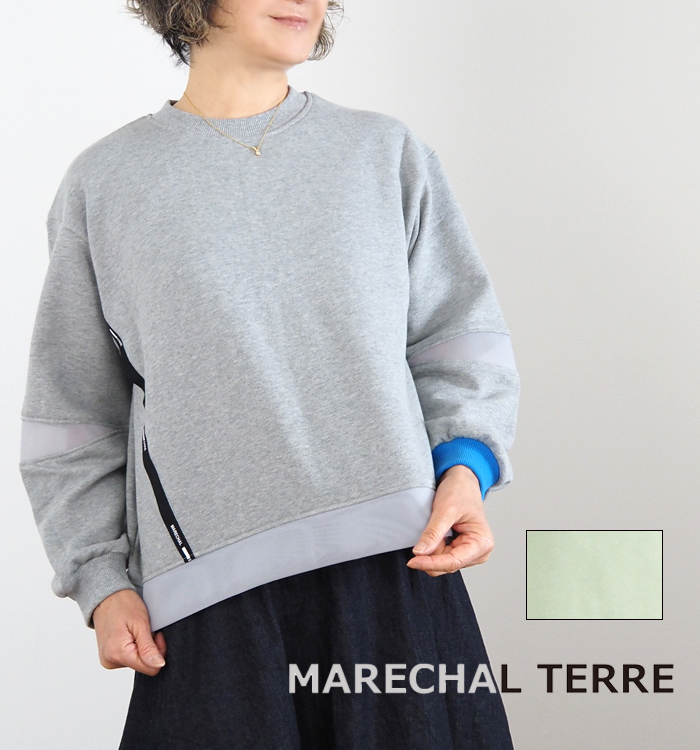 MARECHAL TERRE マルシャルテル クルーネックプルオーバーカットソー 