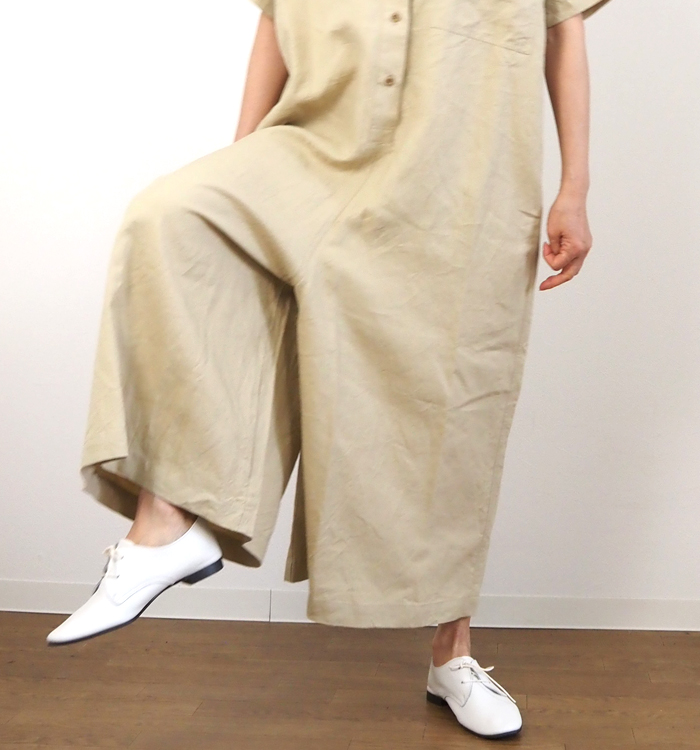 Munich ミューニック ラミーキャンバス ルーズコンビネゾン