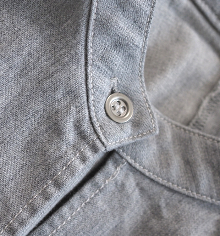 Munich ミューニック 6オンスデニム 前後2WAY クロップトブラウス レディース